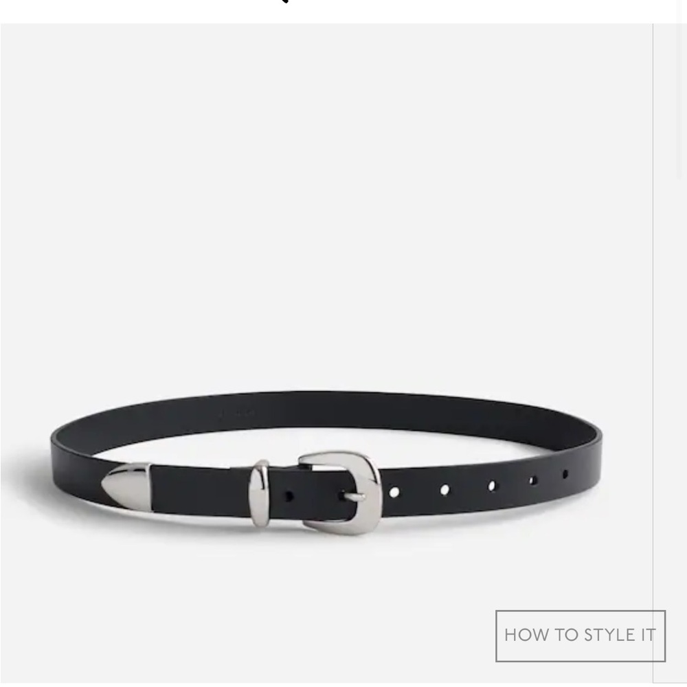 Madewell Skinny Western Belt Black